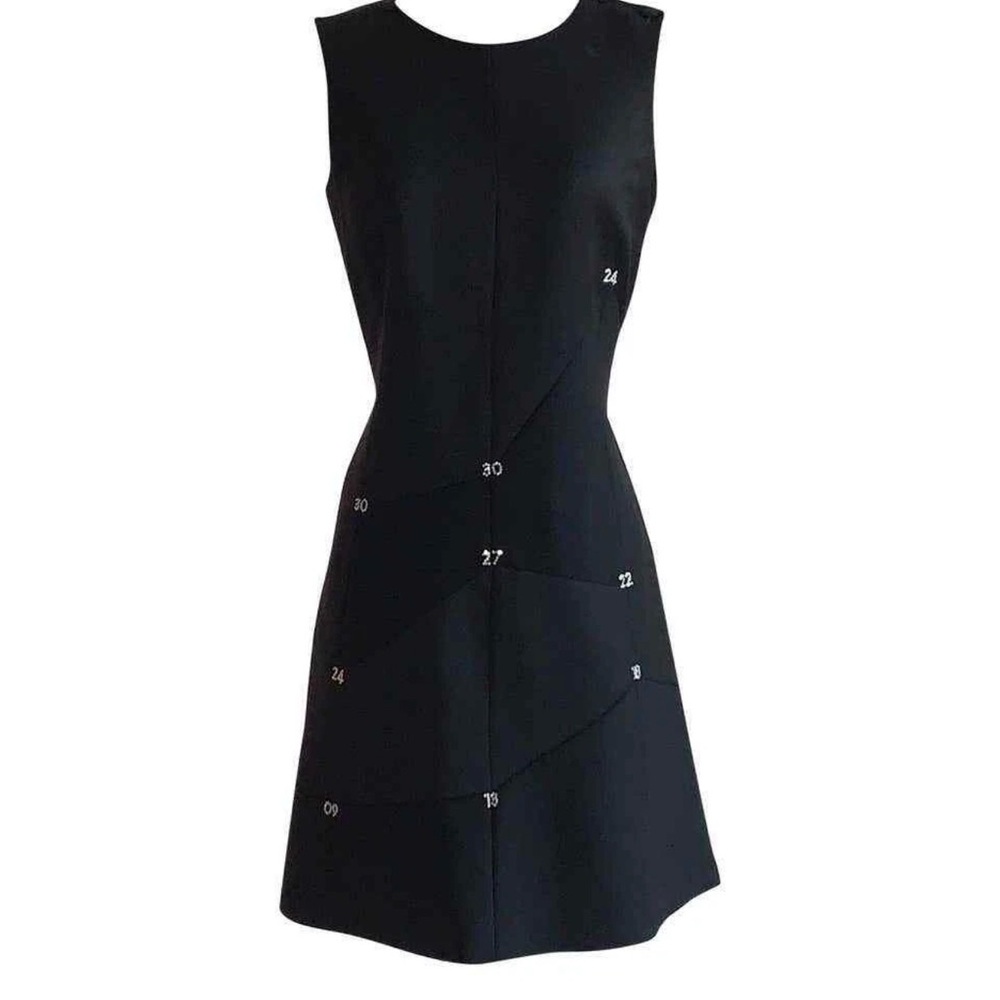Minimalist Black Sleeveless Mini Dress